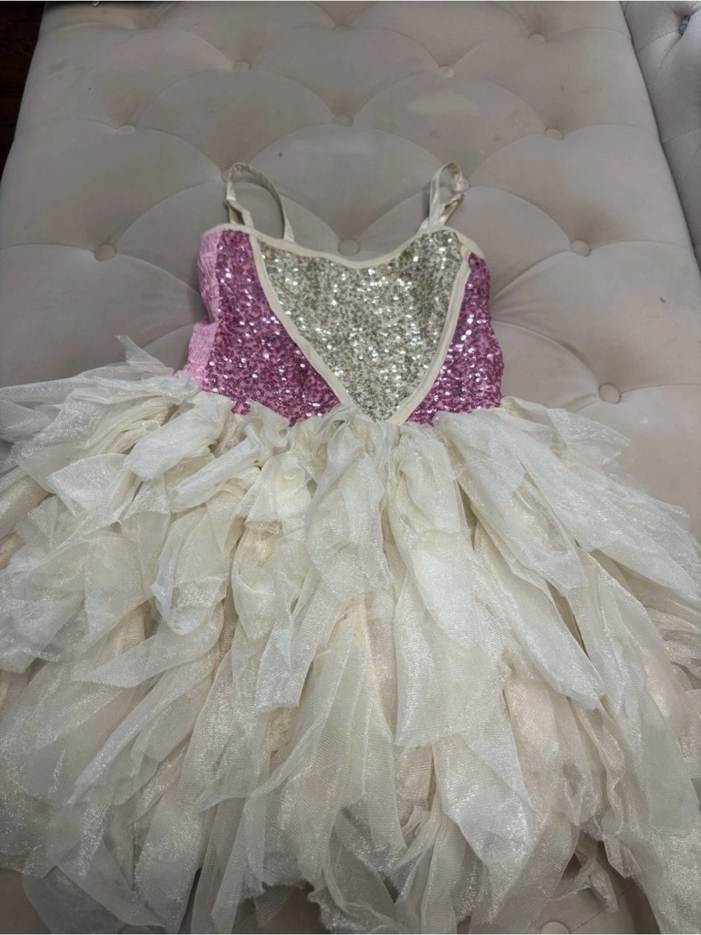 Ooh La La Couture Dress - Pink & Ivory Size 8